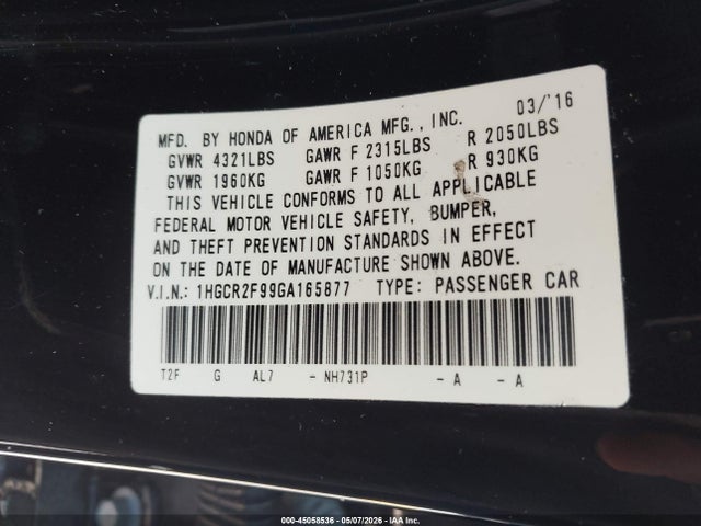 Honda Accord Ex-l