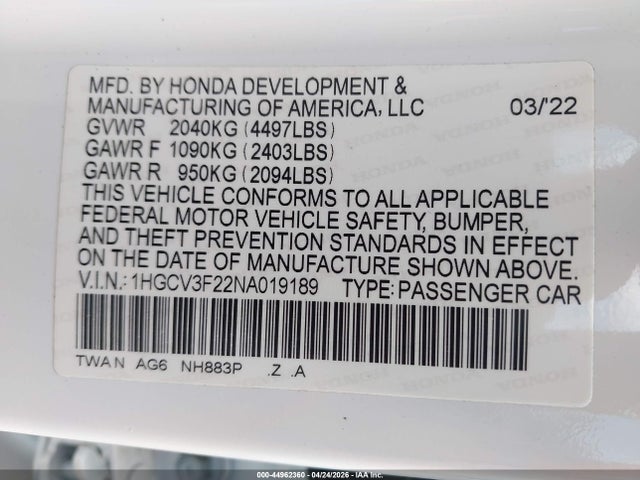 Honda Accord Sport