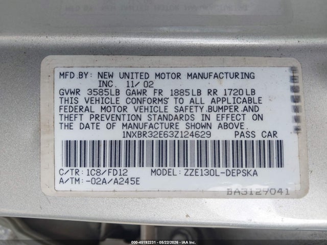 Toyota Corolla S