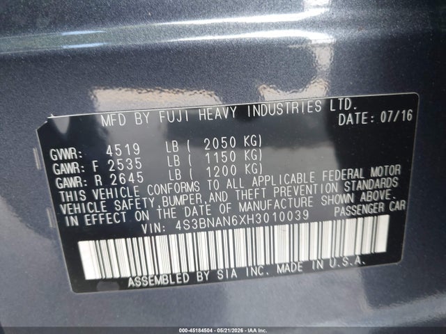Subaru Legacy 2.5i Limited