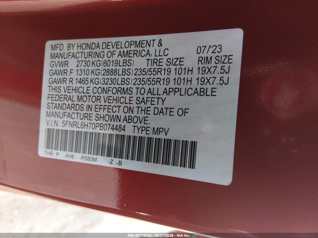 Honda Odyssey Sport