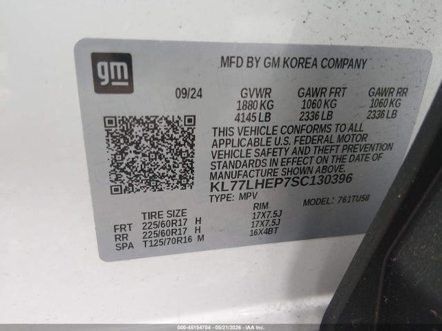 Chevrolet Trax Fwd Lt