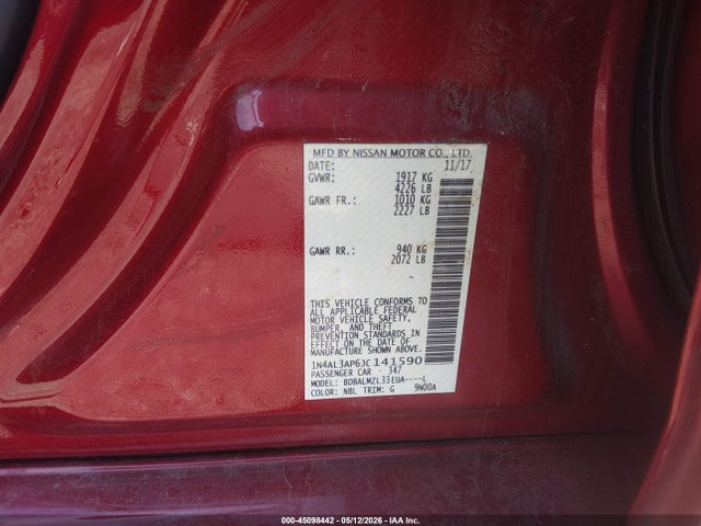 Nissan Altima 2.5 Sv