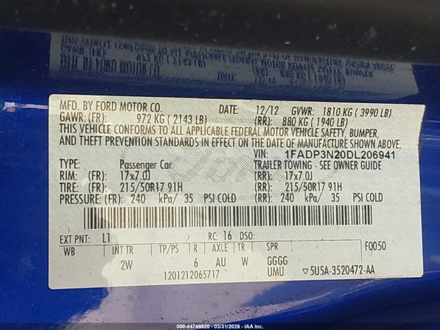 Ford Focus Titanium