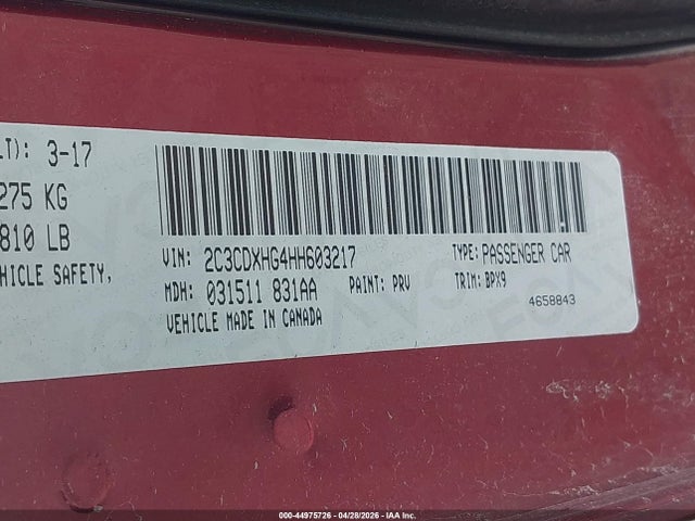 Dodge Charger Sxt Rwd