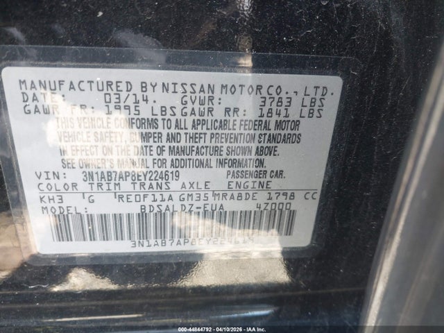 Nissan Sentra Sv