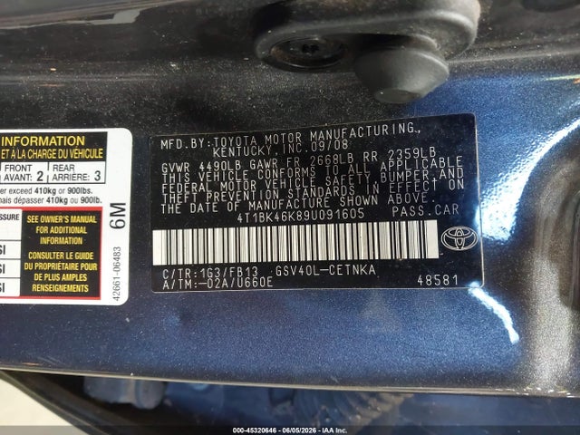Toyota Camry Le V6