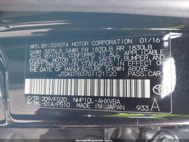 Toyota Prius c Two