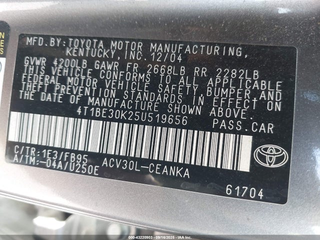 Toyota Camry Le