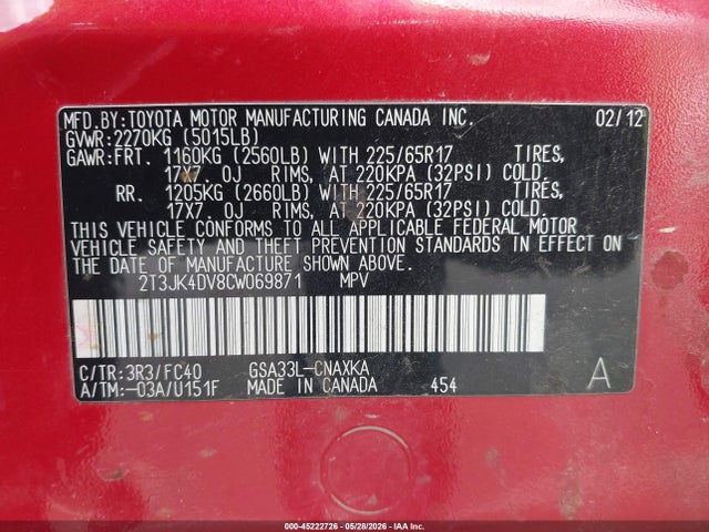 Toyota RAV4 Base V6