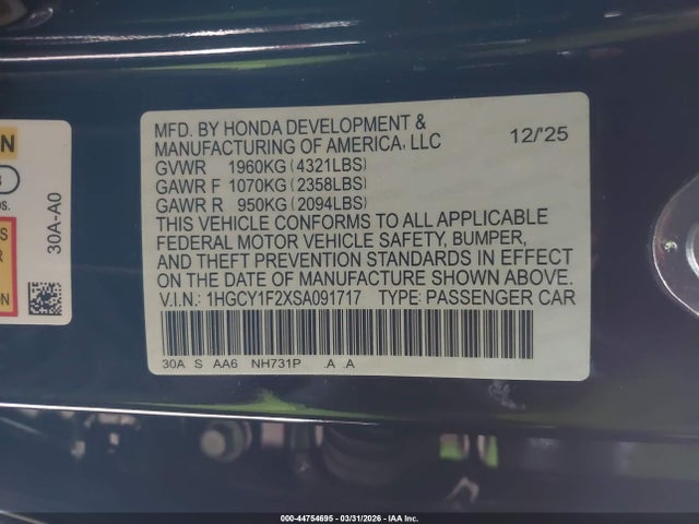 Honda Accord Lx
