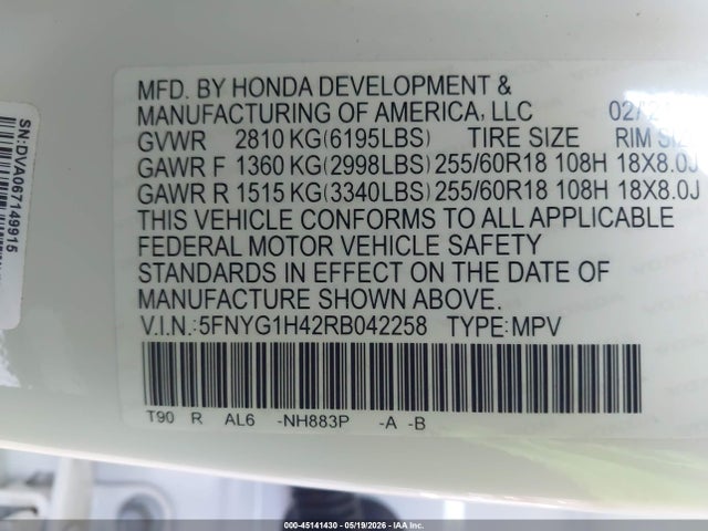 Honda Pilot Ex-l