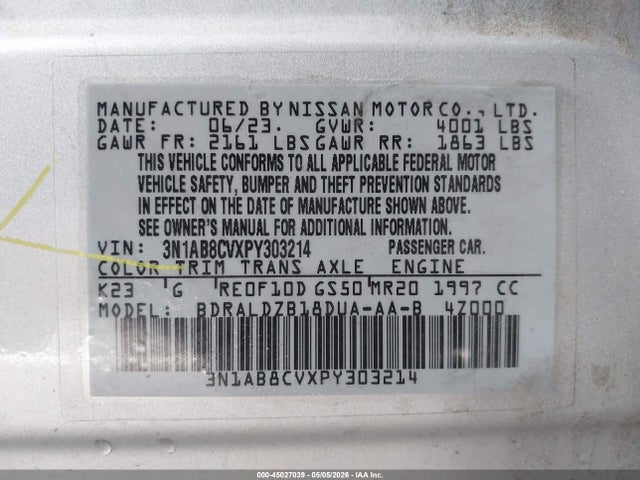 Nissan Sentra Sv Xtronic Cvt