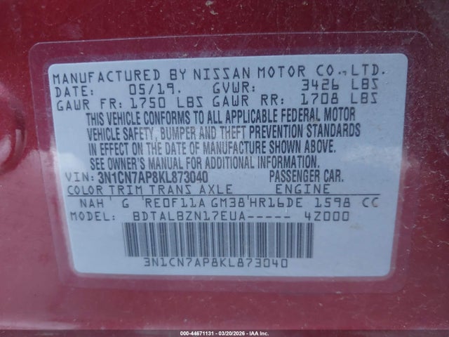 Nissan Versa 1.6 Sv