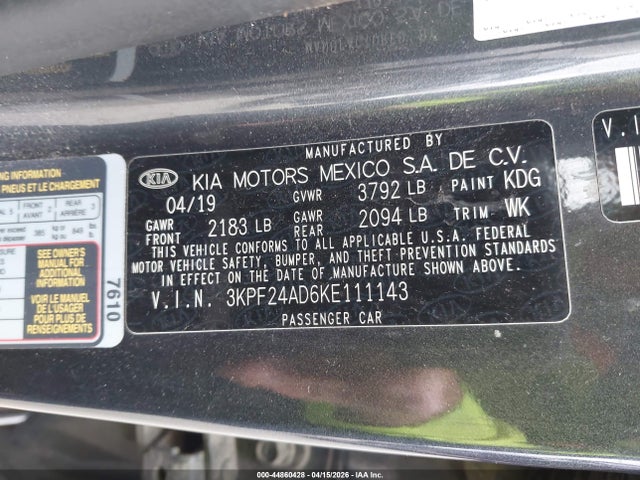 Kia Forte Lxs