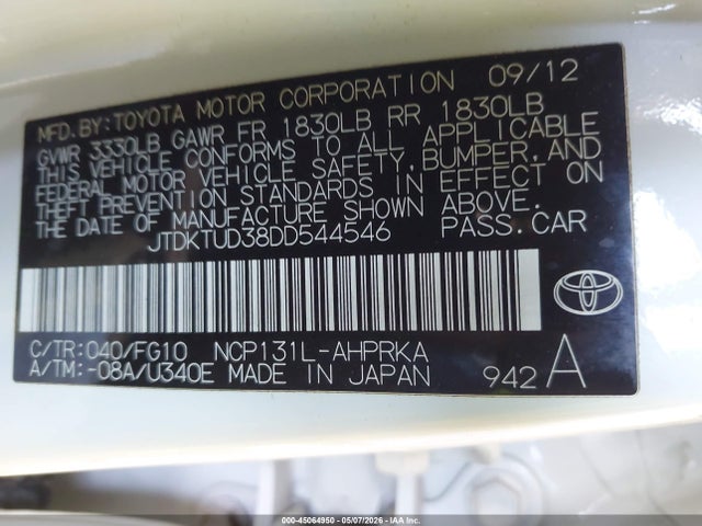 Toyota Yaris Le