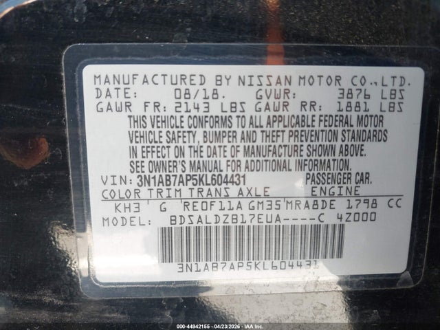 Nissan Sentra Sv