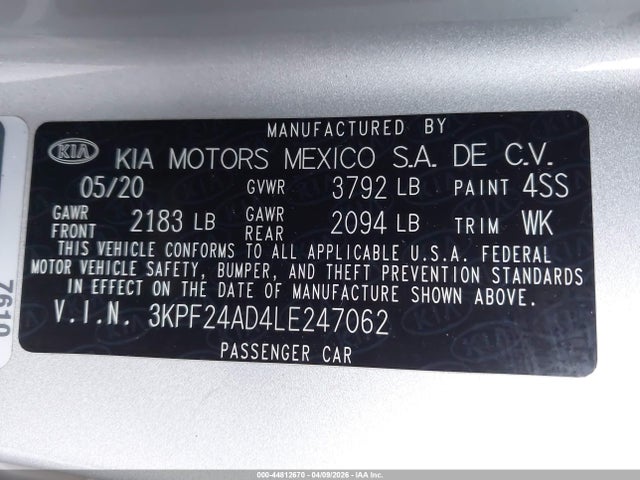 Kia Forte Lxs