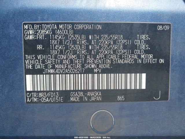 Toyota RAV4 Sport V6