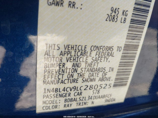 Nissan Altima Sr Fwd
