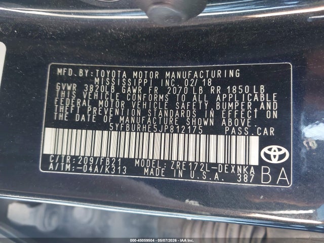 Toyota Corolla Le