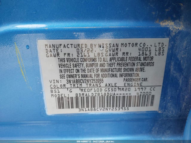 Nissan Sentra Sv Xtronic Cvt