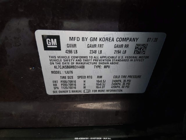 Chevrolet Trax Fwd Ls