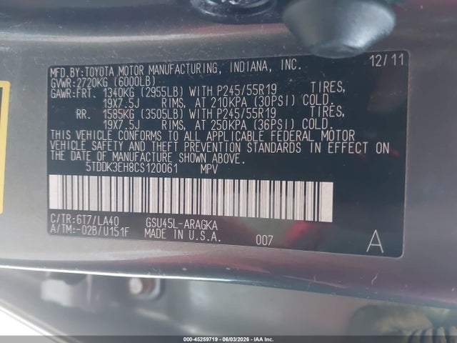 Toyota Highlander Limited V6