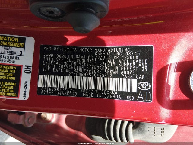 Toyota Corolla S Plus
