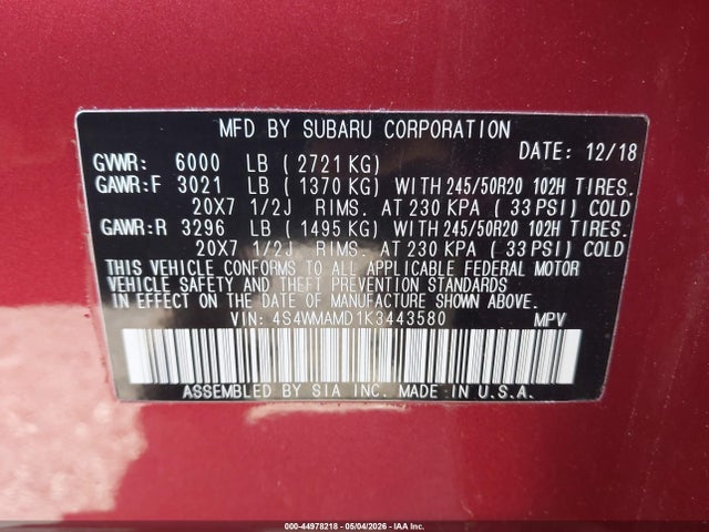 Subaru Ascent Limited