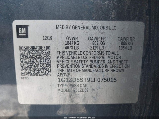 Chevrolet Malibu Fwd Lt