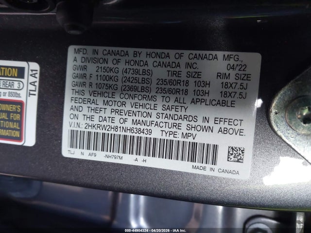Honda CR-V Awd Ex-l