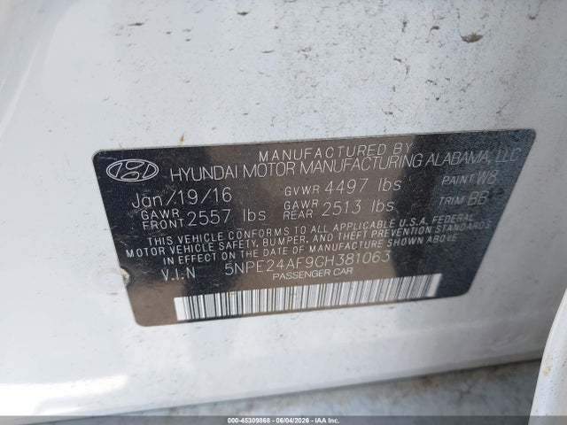 Hyundai SONATA Se