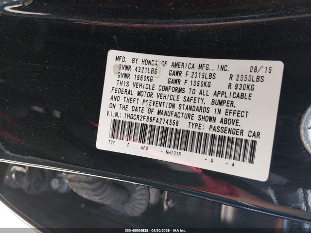Honda Accord Ex-l