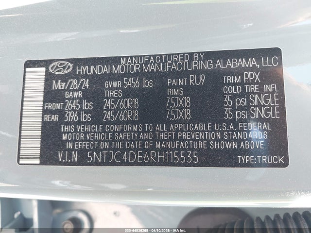 Hyundai SANTA CRUZ Sel