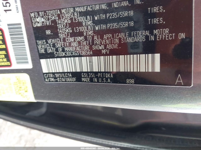 Toyota Sienna Xle