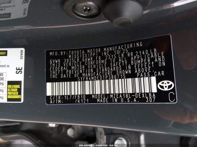 Toyota Corolla Le
