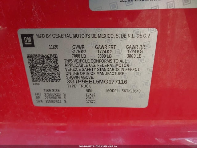 GMC Sierra 1500 4wd  Short Box At4