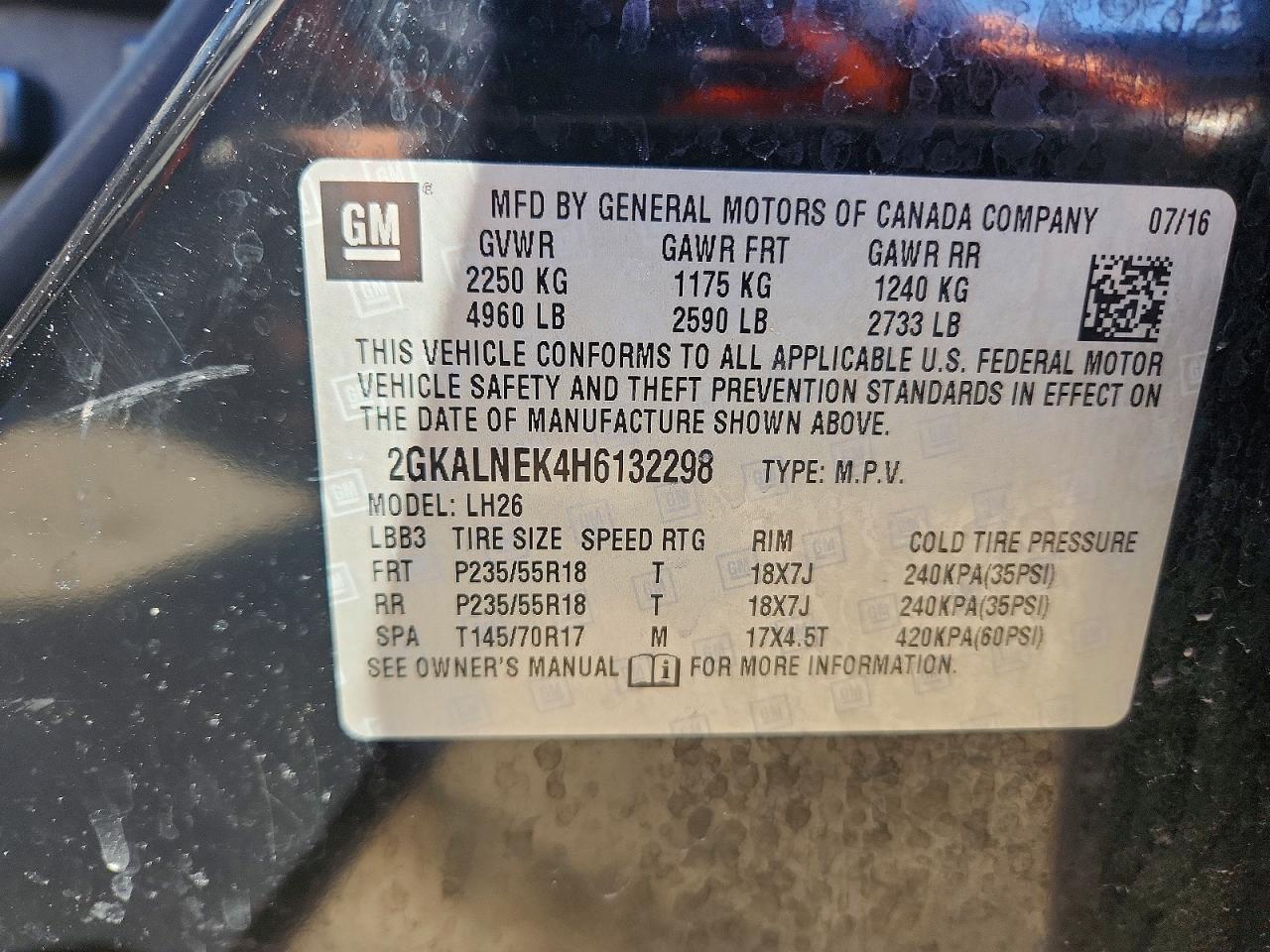 GMC Terrain Sle