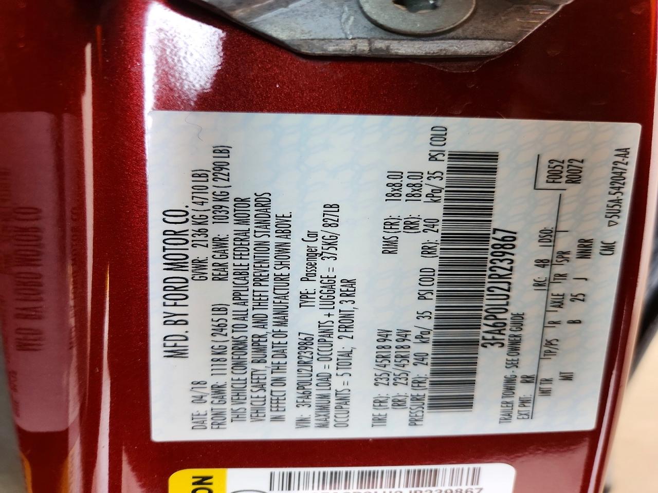 Ford Fusion Se Hybrid