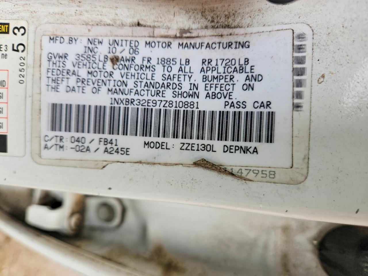 Toyota Corolla Le