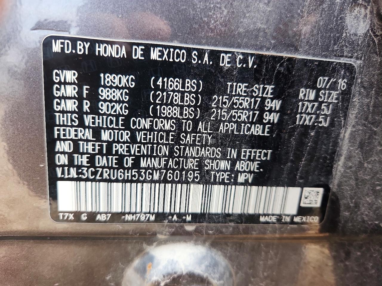 Honda HR-V Ex