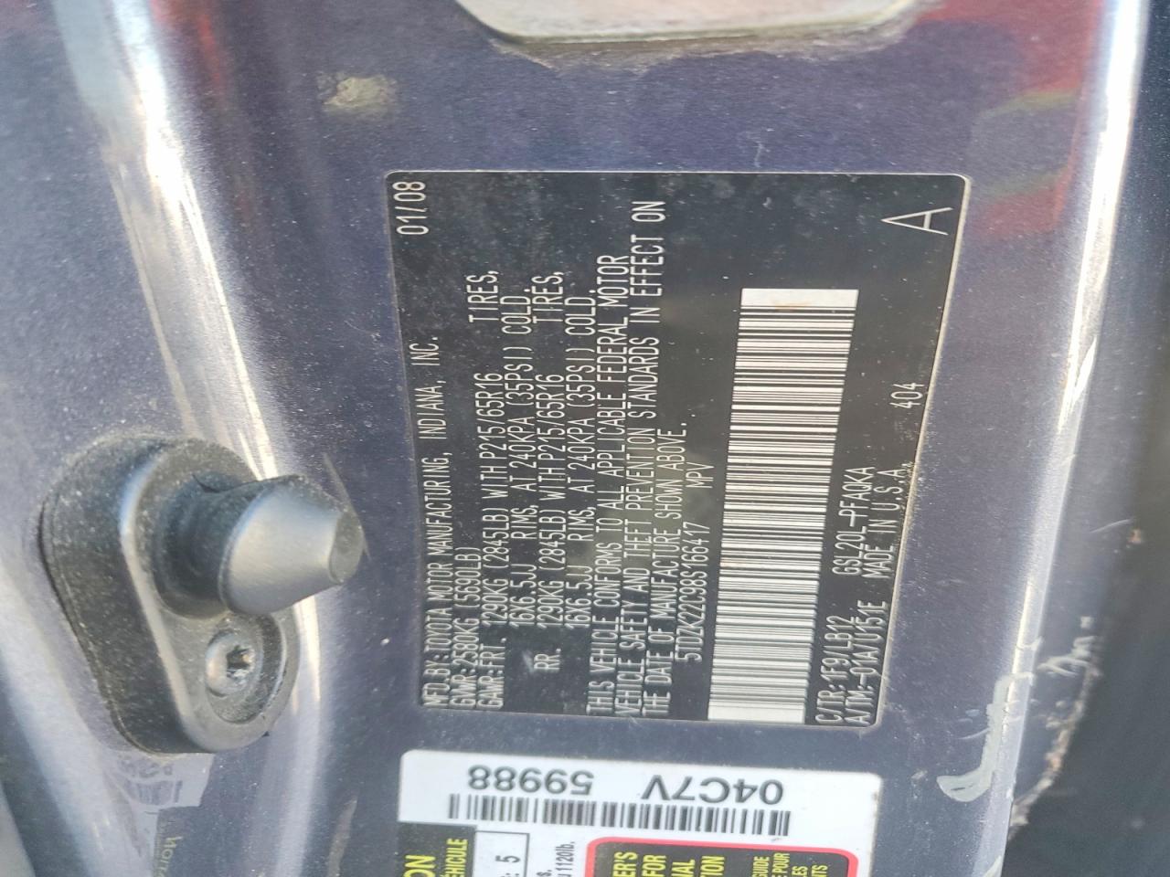 Toyota Sienna Xle