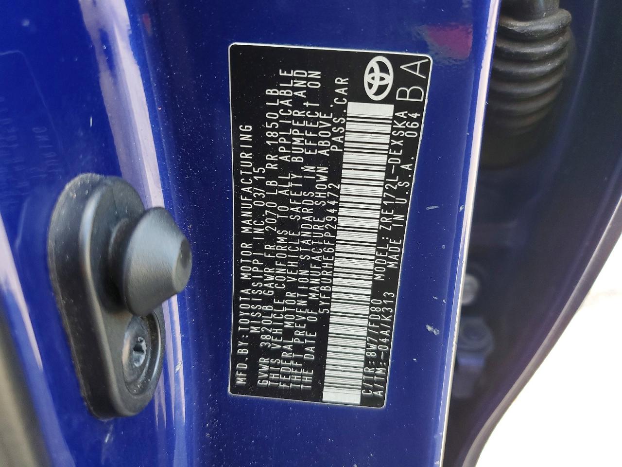 Toyota Corolla S Plus
