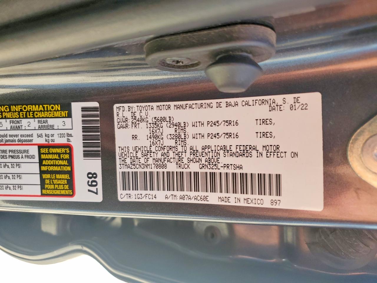 Toyota Tacoma Sr5 V6