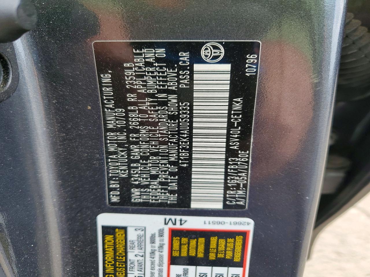 Toyota Camry Le