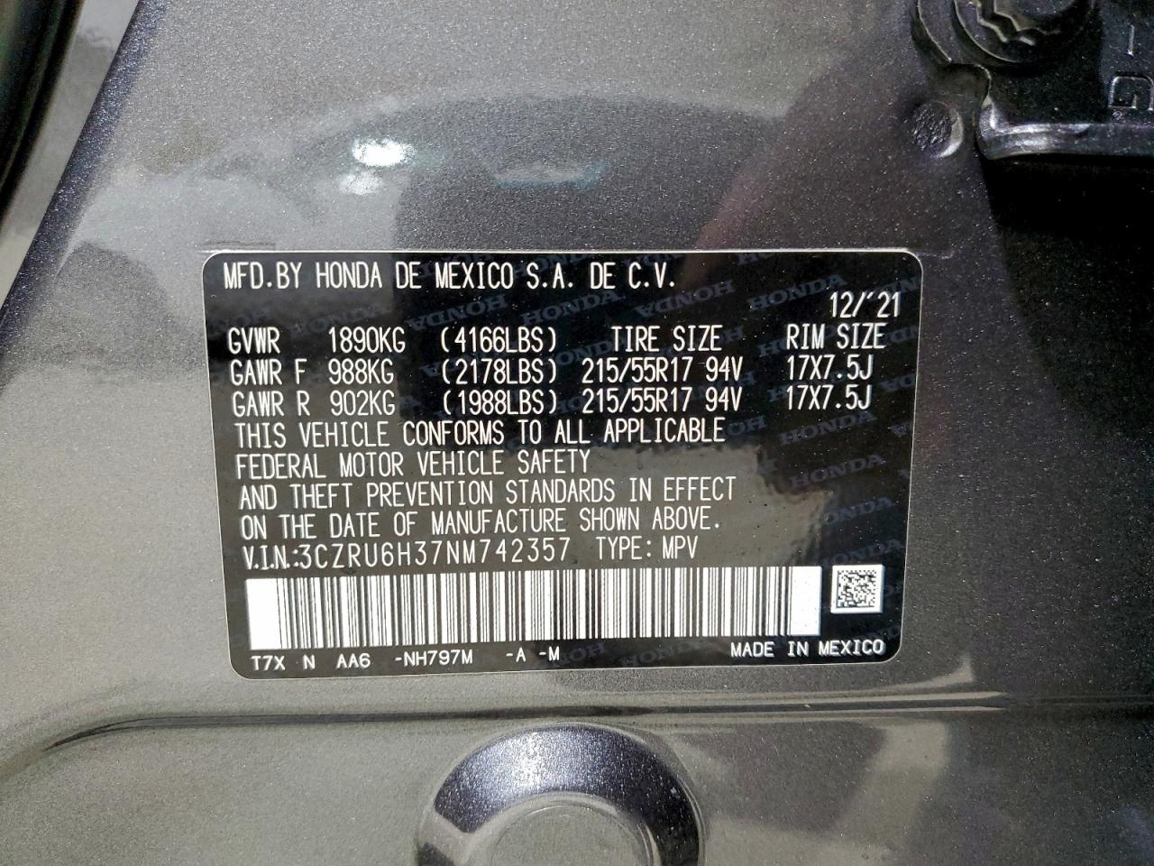 Honda HR-V Lx