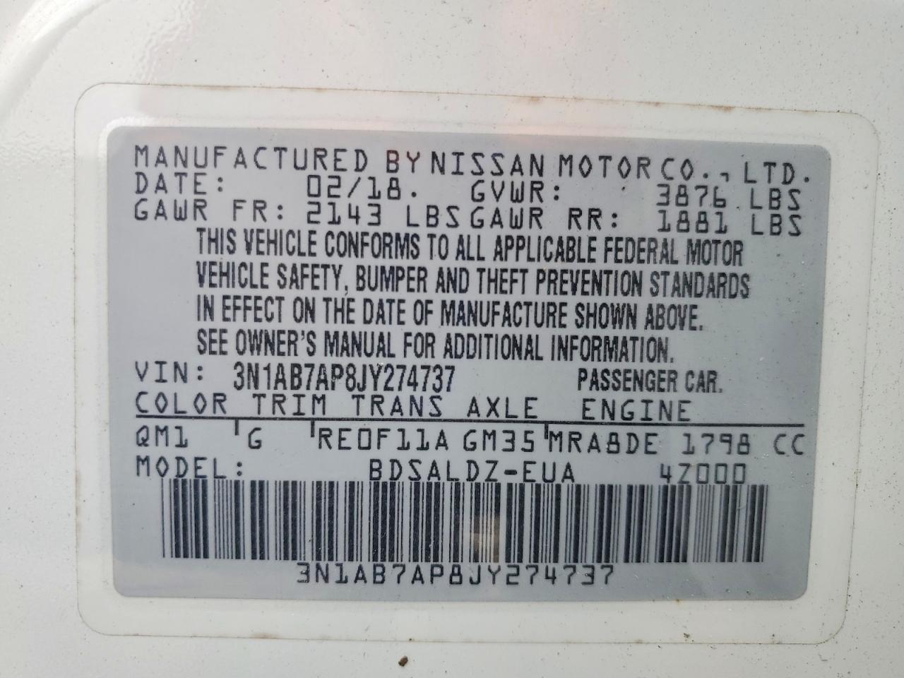 Nissan Sentra Sv