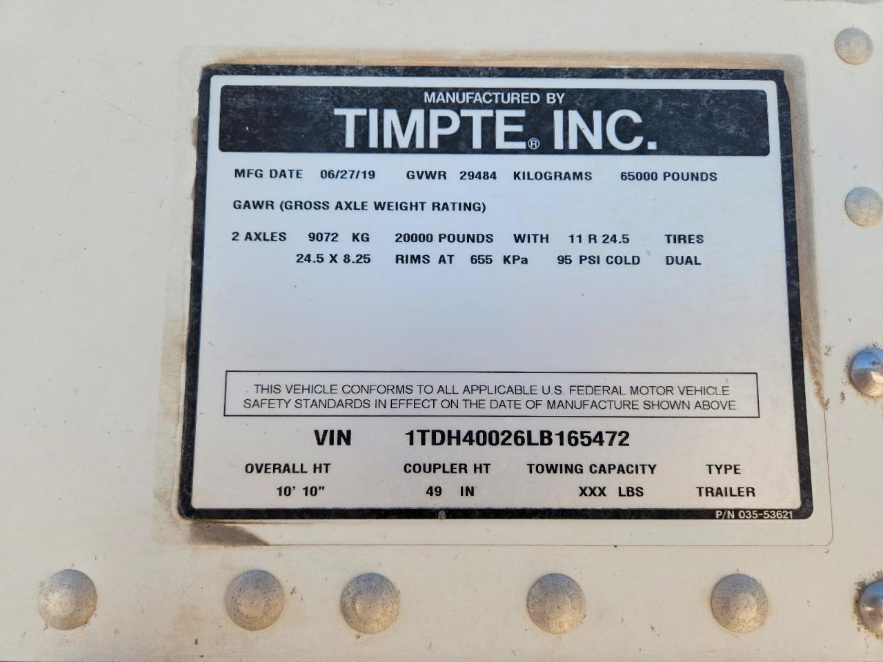 Timpte Hopper Trl Other