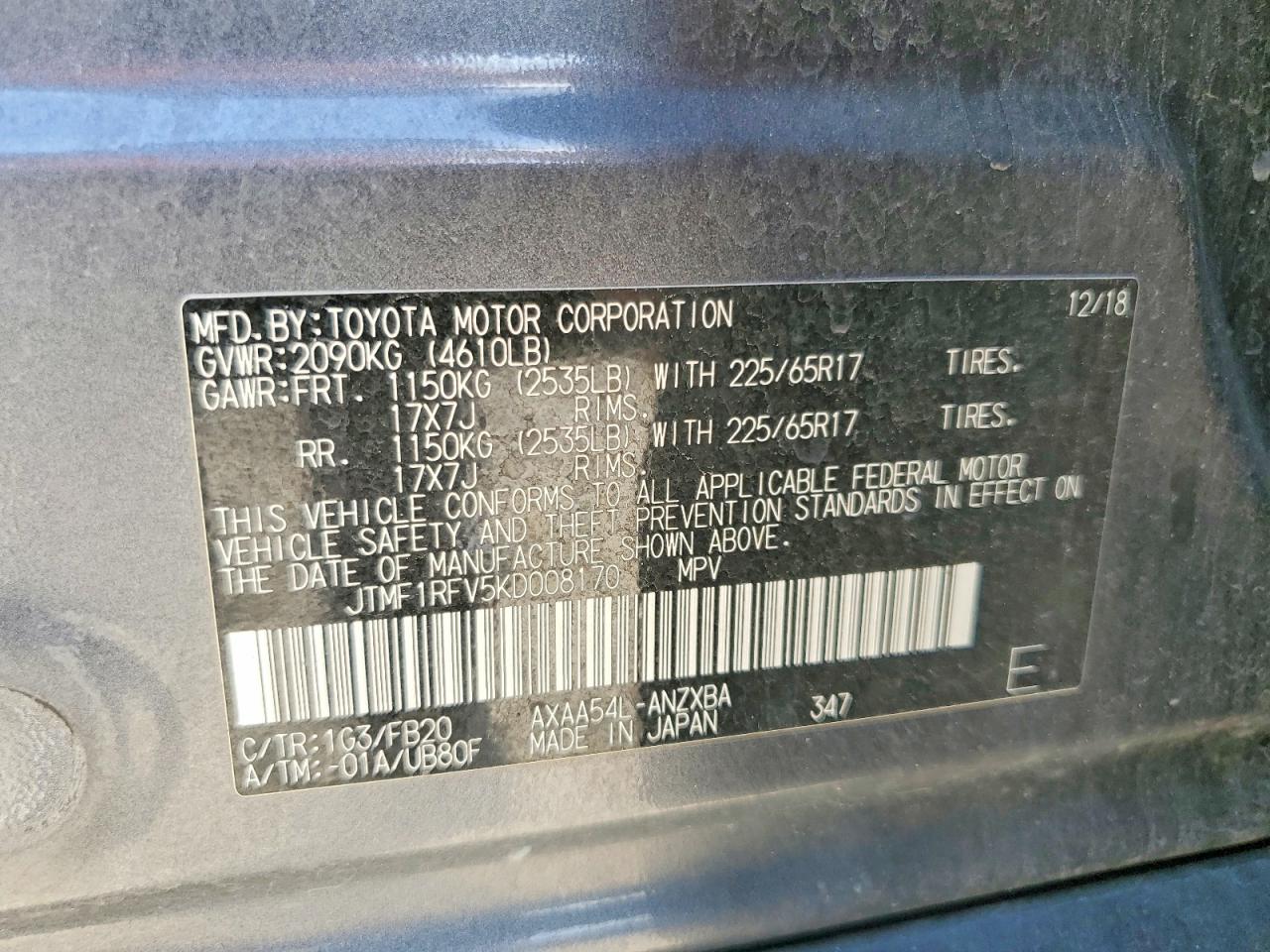 Toyota RAV4 Le